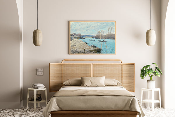 Alfred Sisley — The Seine at Port-Marly, Piles of Sand | Fine Art Print