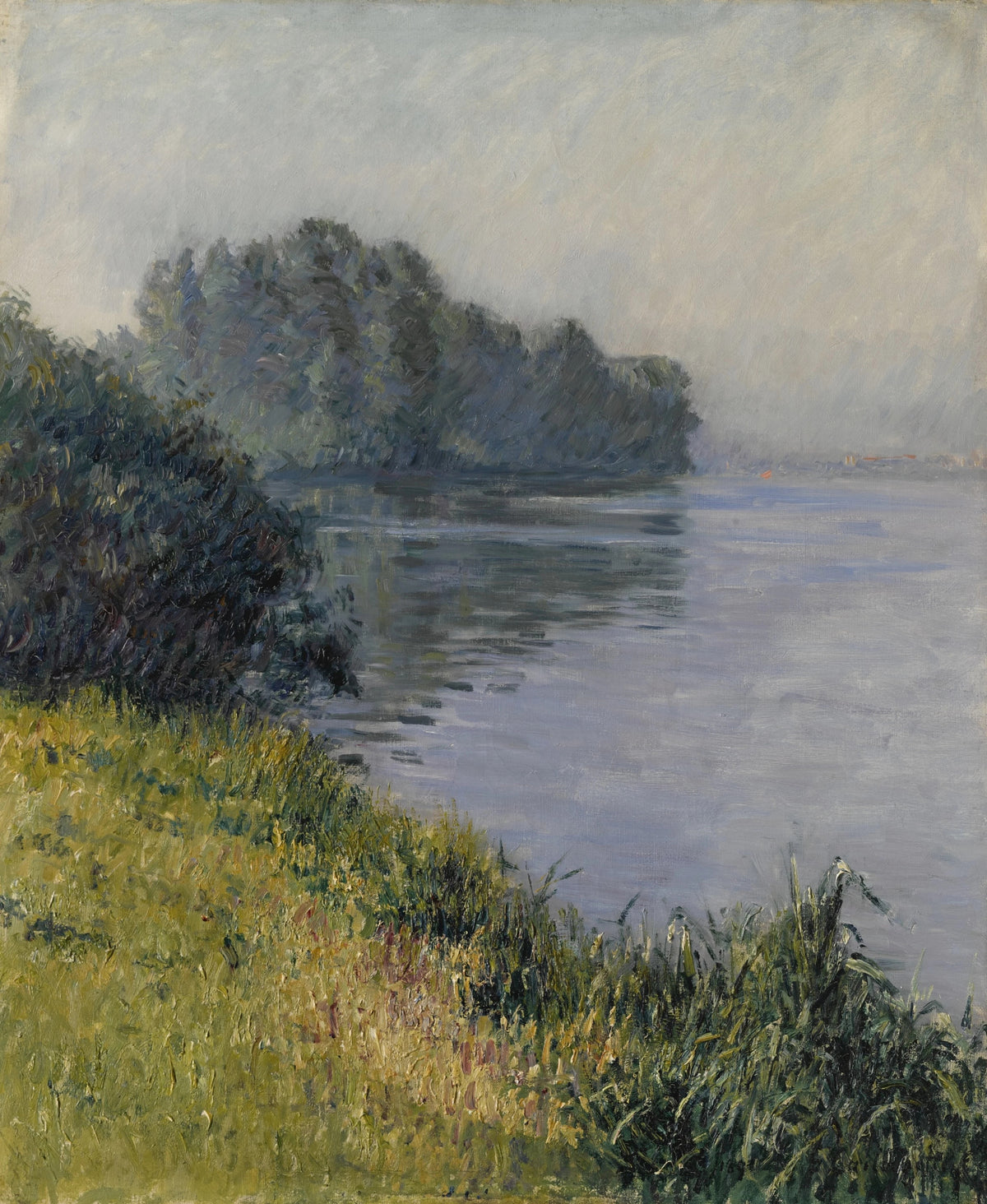 Gustave Caillebotte — The Seine at Île Marante in Misty Weather | Fine Art Print