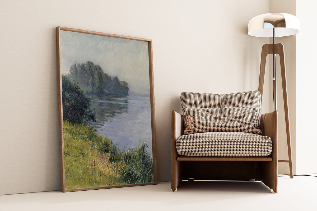 Gustave Caillebotte — The Seine at Île Marante in Misty Weather | Fine Art Print