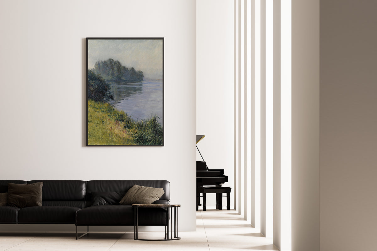 Gustave Caillebotte — The Seine at Île Marante in Misty Weather | Fine Art Print