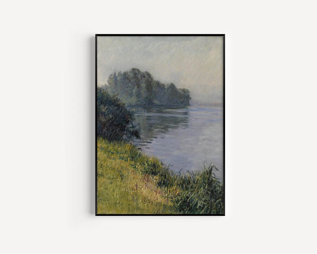 Gustave Caillebotte — The Seine at Île Marante in Misty Weather | Fine Art Print