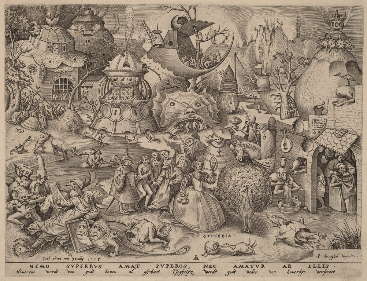 Pieter Bruegel the Elder — The Seven Deadly Sins: Pride | Engraving Print