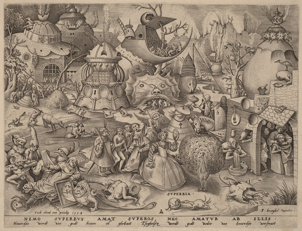 Pieter Bruegel the Elder — The Seven Deadly Sins: Pride | Engraving Print