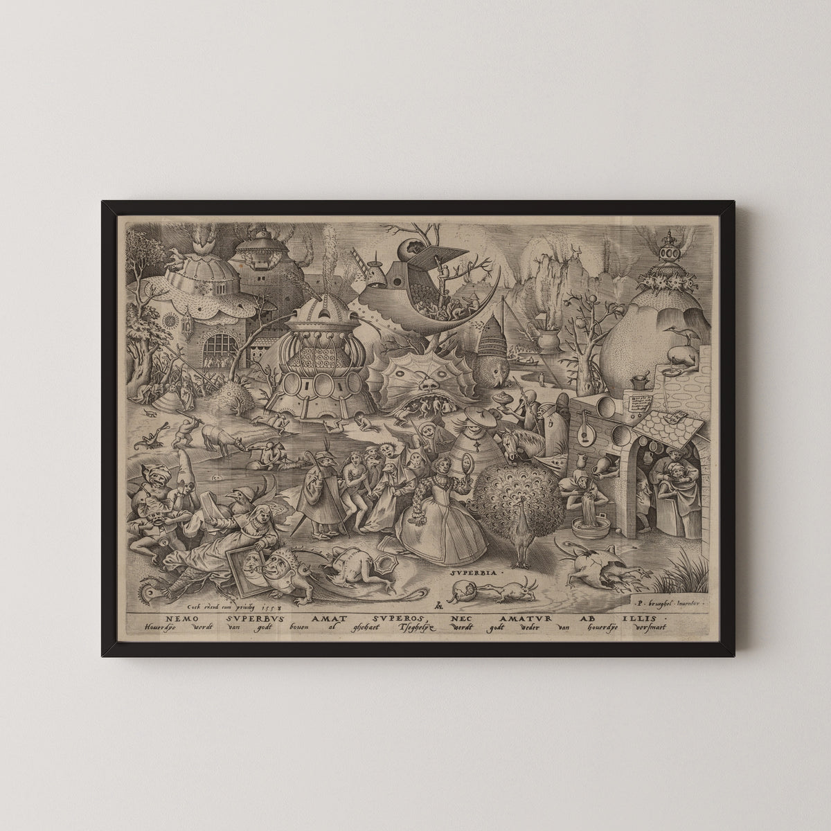 Pieter Bruegel the Elder — The Seven Deadly Sins: Pride | Engraving Print