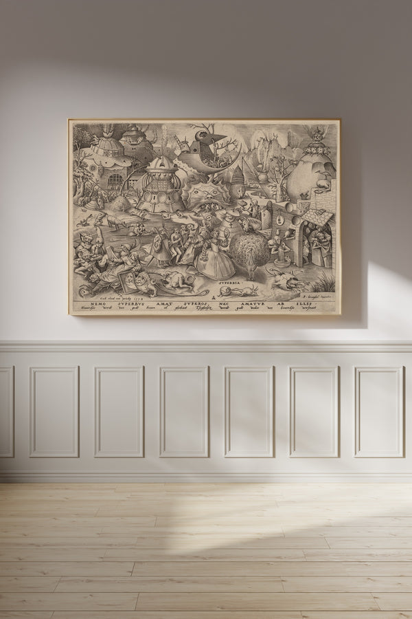 Pieter Bruegel the Elder — The Seven Deadly Sins: Pride | Engraving Print