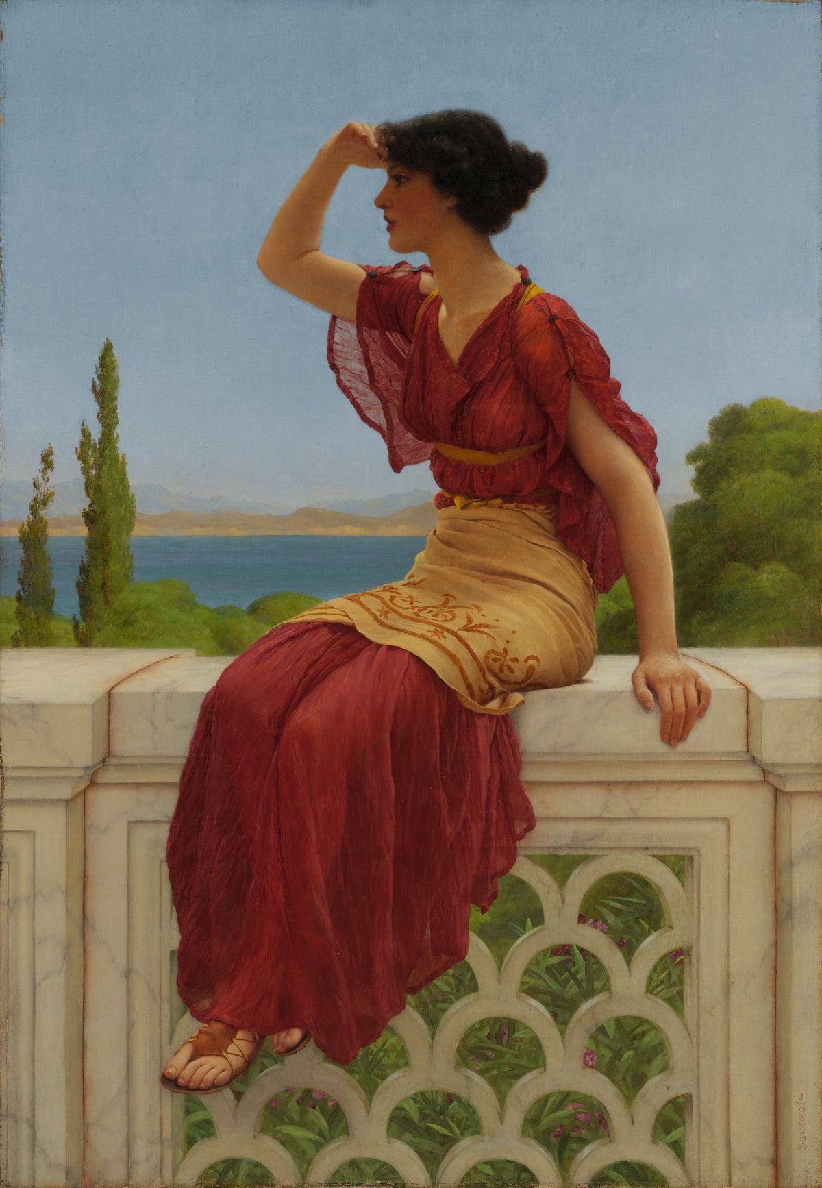 John William Godward — The Signal | Fine Art Print
