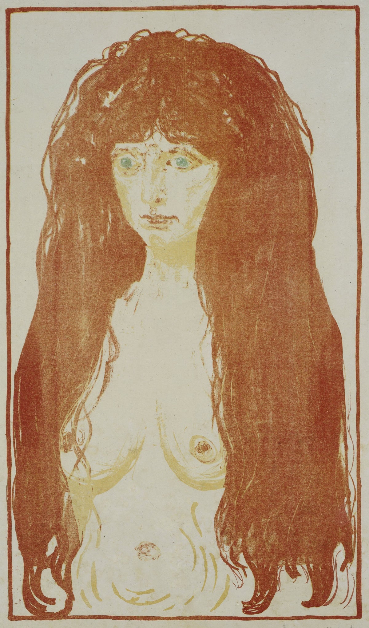 Edvard Munch — The Sin | Expressionist Fine Art Print