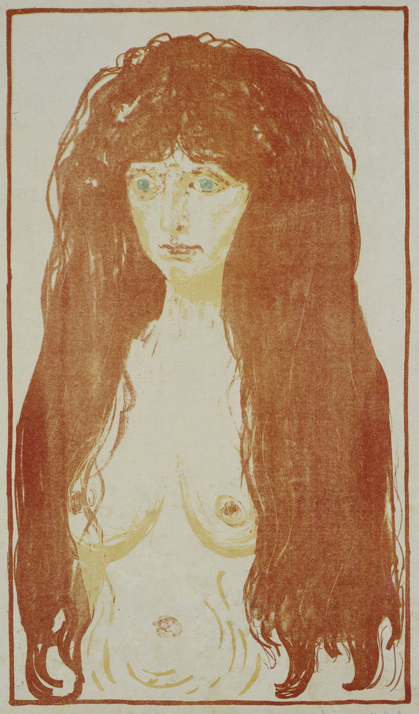 Edvard Munch — The Sin | Expressionist Fine Art Print