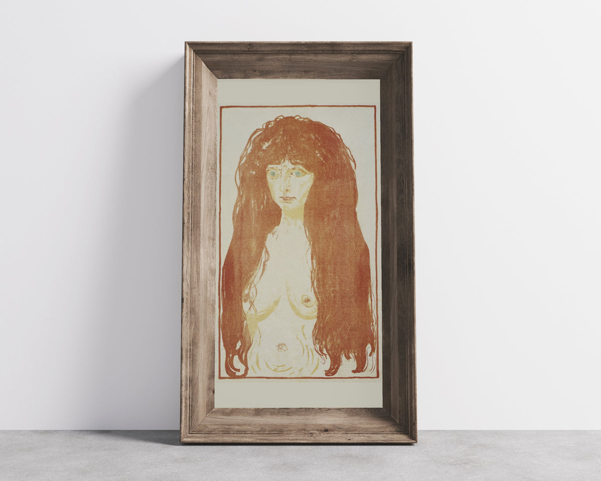 Edvard Munch — The Sin | Expressionist Fine Art Print
