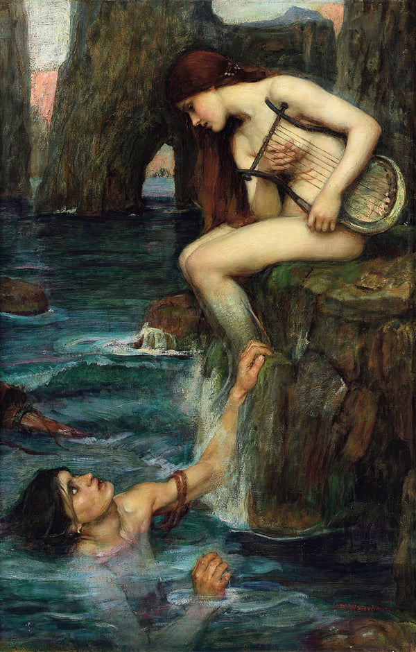 John William Waterhouse — The Siren | Pre-Raphaelite Art Print