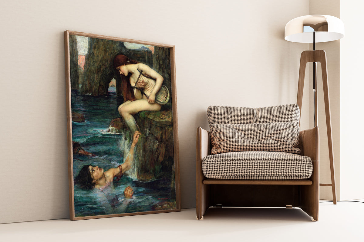 John William Waterhouse — The Siren | Pre-Raphaelite Art Print