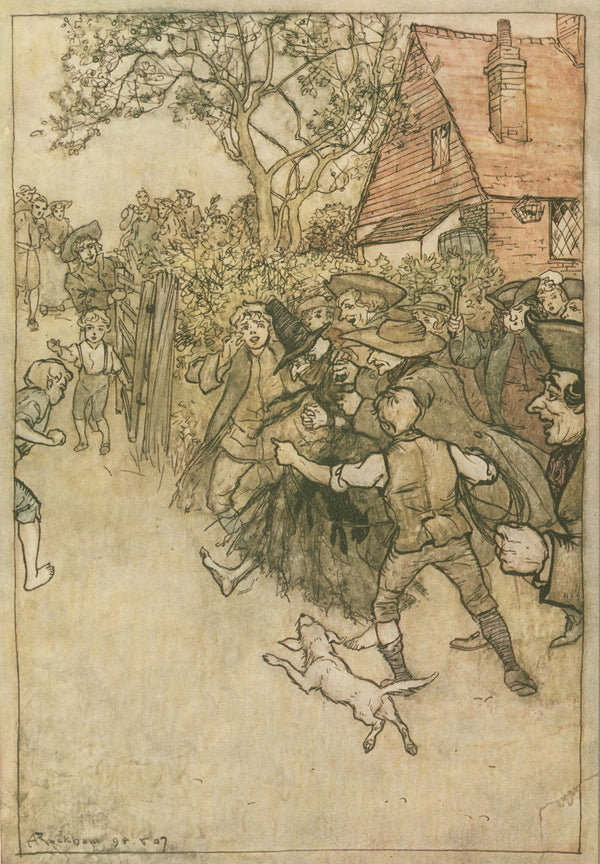 Arthur Rackham — The Spectre of Tappington | Fairy Tale Illustration Print