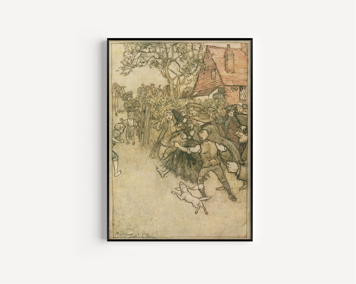 Arthur Rackham — The Spectre of Tappington | Fairy Tale Illustration Print