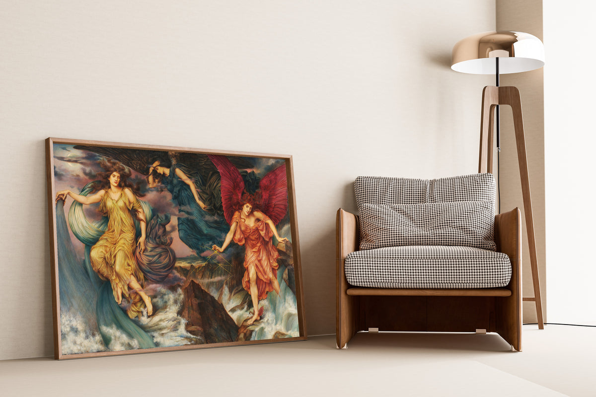 Evelyn De Morgan — The Storm Spirits | Symbolist Art Print