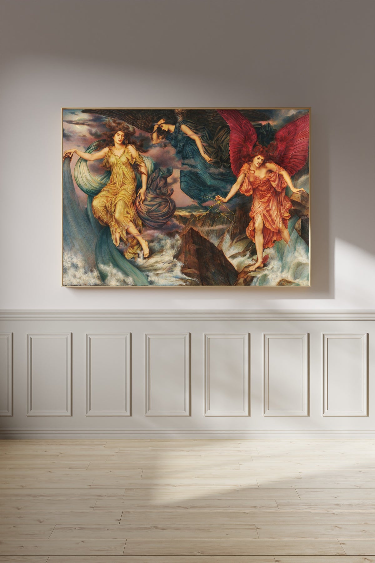 Evelyn De Morgan — The Storm Spirits | Symbolist Art Print