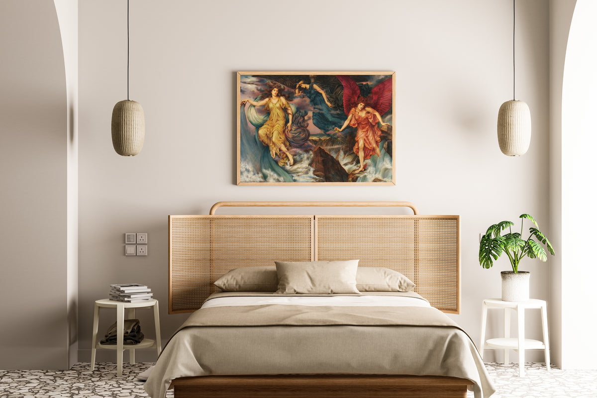 Evelyn De Morgan — The Storm Spirits | Symbolist Art Print