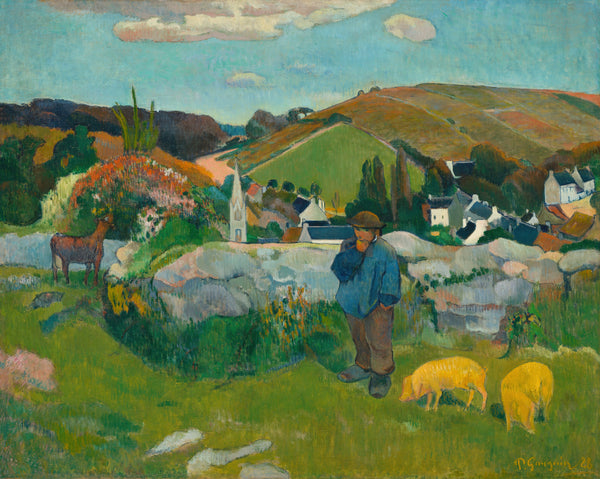 Paul Gauguin — The Swineherd | Fine Art Print