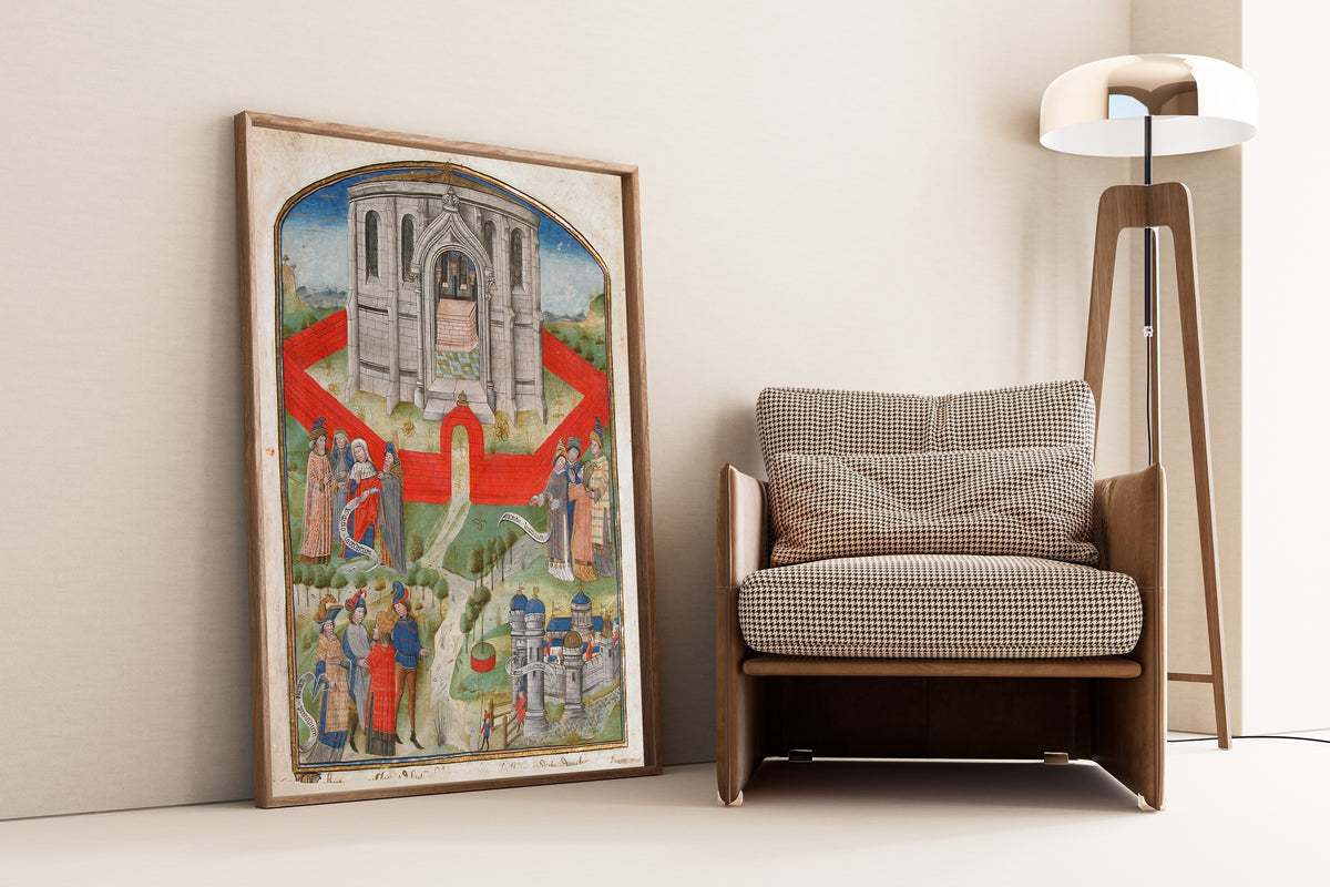 The Temple in Jerusalem | Illuminated Manuscript Print