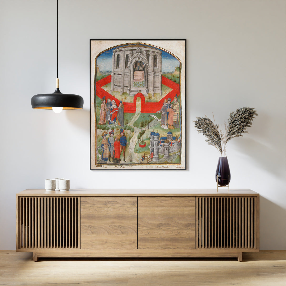 The Temple in Jerusalem | Illuminated Manuscript Print
