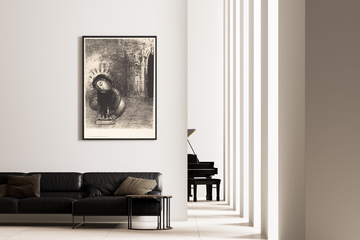 Odilon Redon — The Temptation of Saint Anthony: A Long Chrysalis, the Color of Blood | Symbolist Art Print