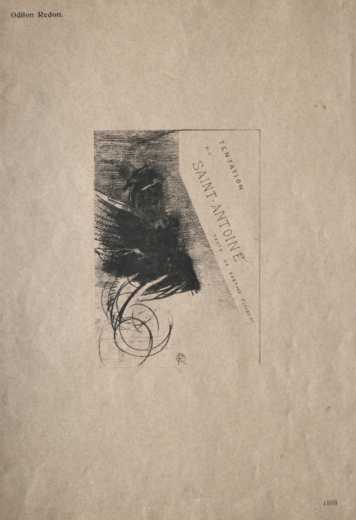 Odilon Redon — The Temptation of Saint Anthony: Cover | Symbolist Art Print
