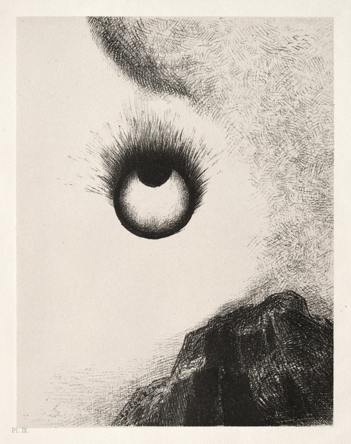 Odilon Redon — The Temptation of Saint Anthony: Everywhere Eyeballs Are Aflame | Symbolist Art Print