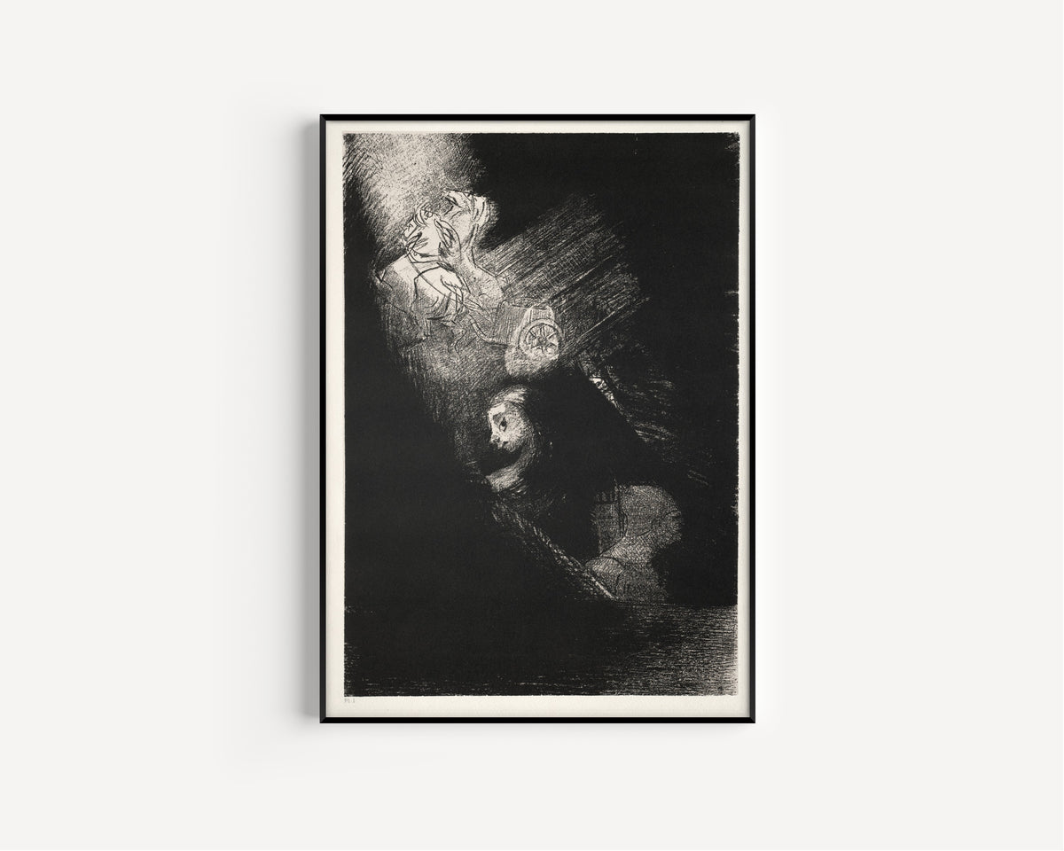 Odilon Redon — The Temptation of Saint Anthony: First a Pool of Water, Then a Prostitute | Symbolist Art Print