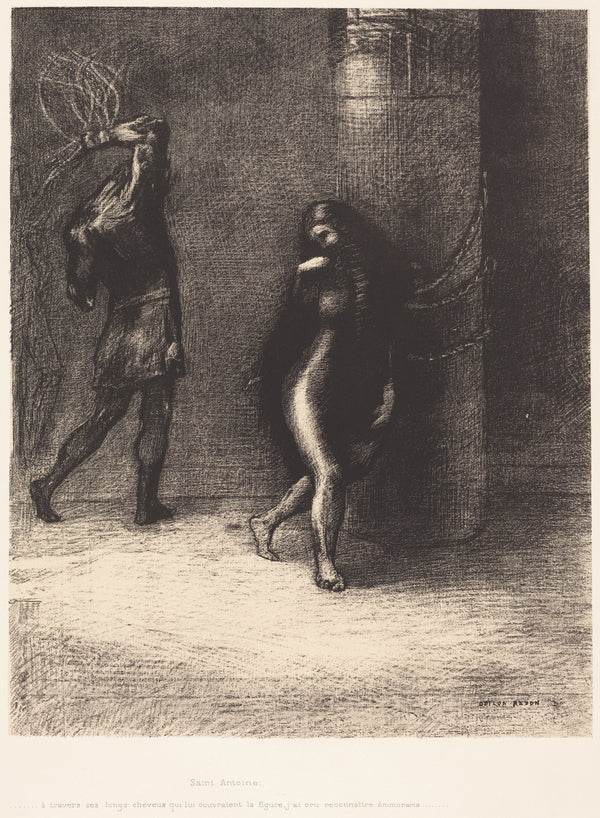 Odilon Redon — The Temptation of Saint Anthony: I Thought I Recognized Ammonaria | Symbolist Art Print
