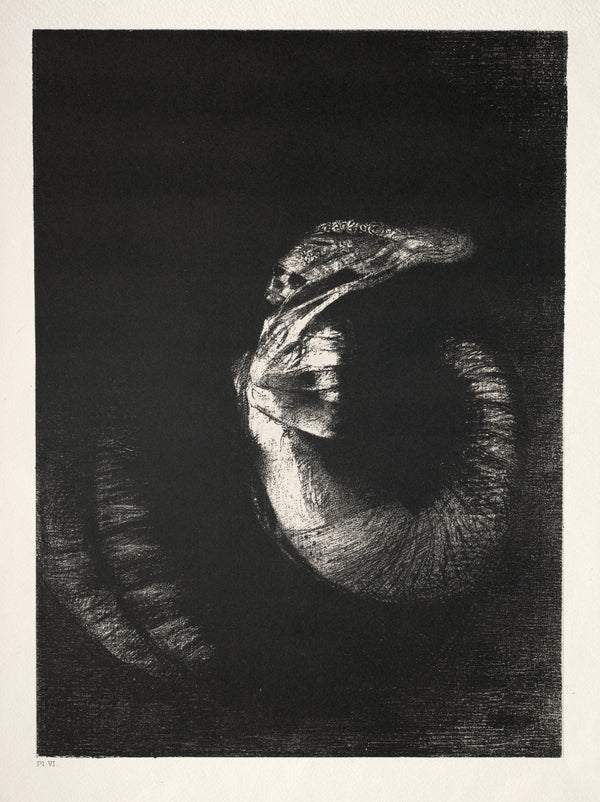 Odilon Redon — The Temptation of Saint Anthony: It Is a Skull Wreathed in Roses | Symbolist Art Print
