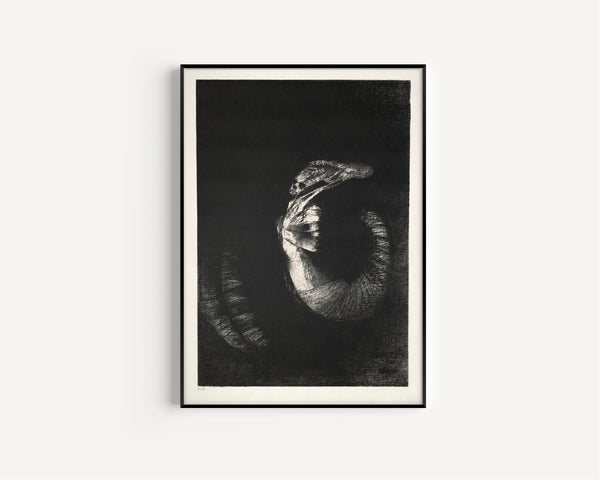 Odilon Redon — The Temptation of Saint Anthony: It Is a Skull Wreathed in Roses | Symbolist Art Print