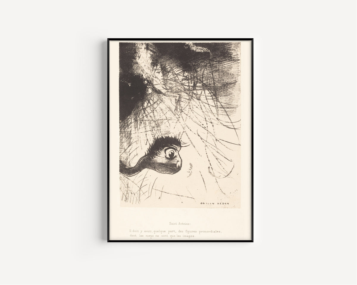 Odilon Redon — The Temptation of Saint Anthony: Somewhere There Must Be Primordial Shapes | Symbolist Art Print
