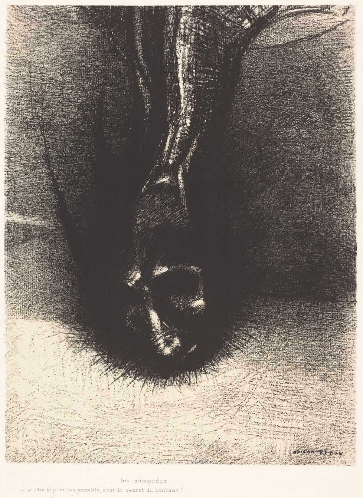 Odilon Redon — The Temptation of Saint Anthony: The Skiapods | Symbolist Art Print