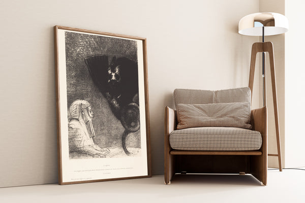 Odilon Redon — The Temptation of Saint Anthony: The Sphinx and the Chimera | Symbolist Art Print