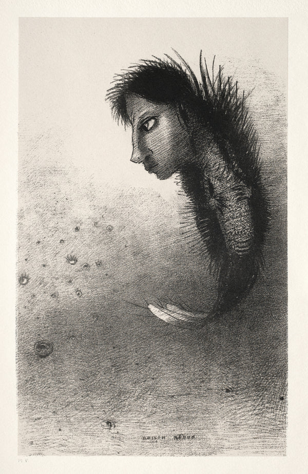 Odilon Redon — The Temptation of Saint Anthony: Then There Appears a Singular Being | Symbolist Art Print