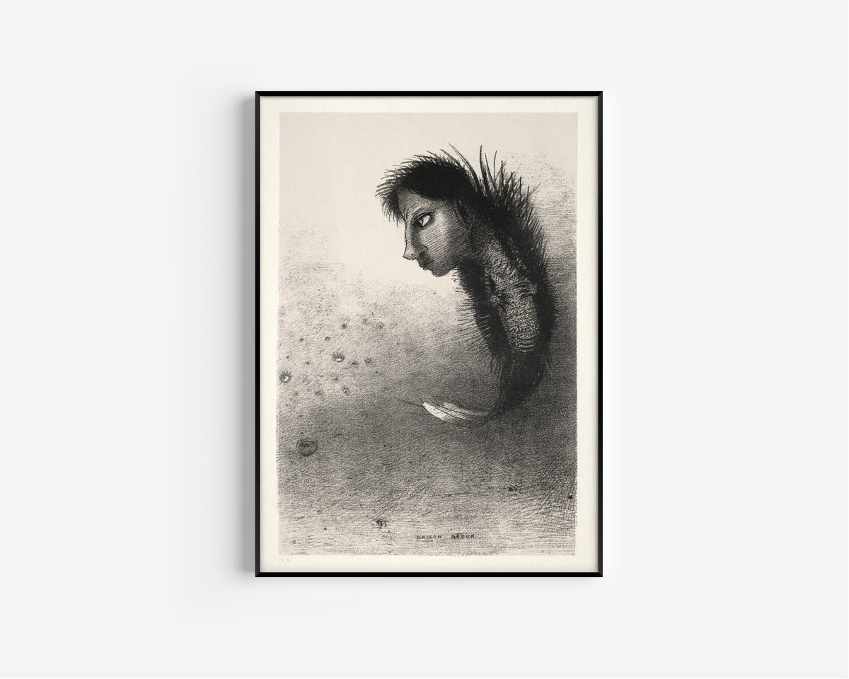 Odilon Redon — The Temptation of Saint Anthony: Then There Appears a Singular Being | Symbolist Art Print
