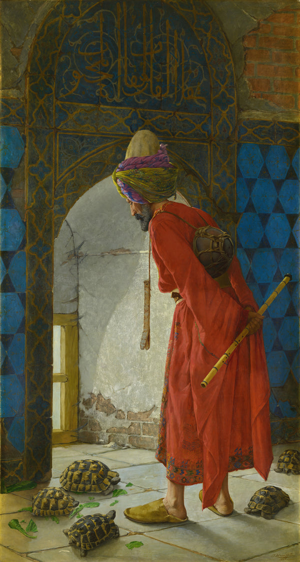 Osman Hamdi Bey — The Tortoise Trainer | Fine Art Print