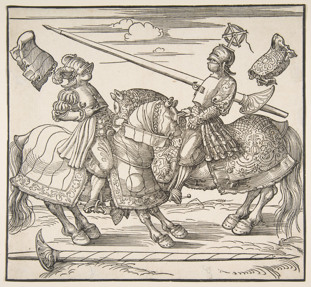 Albrecht Dürer — The Tournament on Horseback | Woodcut Print