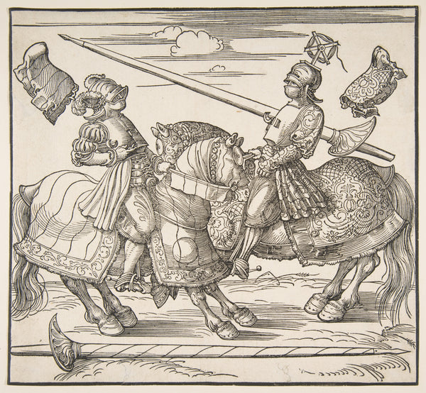 Albrecht Dürer — The Tournament on Horseback | Woodcut Print