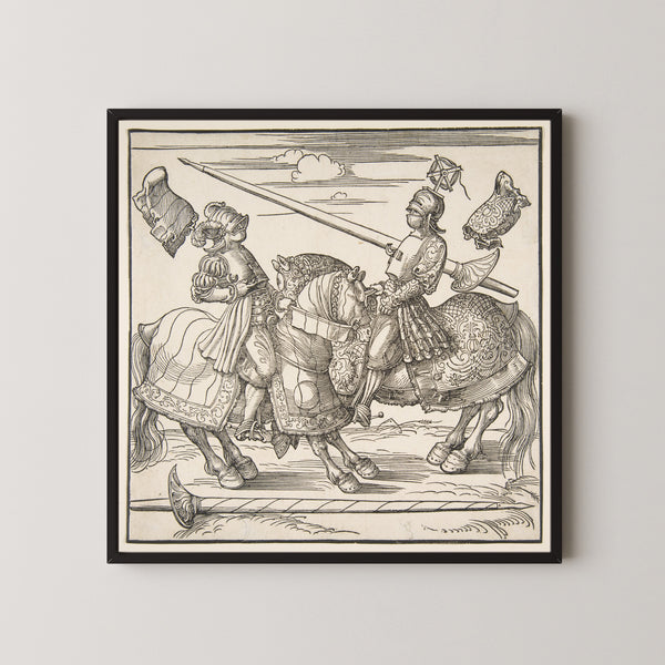 Albrecht Dürer — The Tournament on Horseback | Woodcut Print