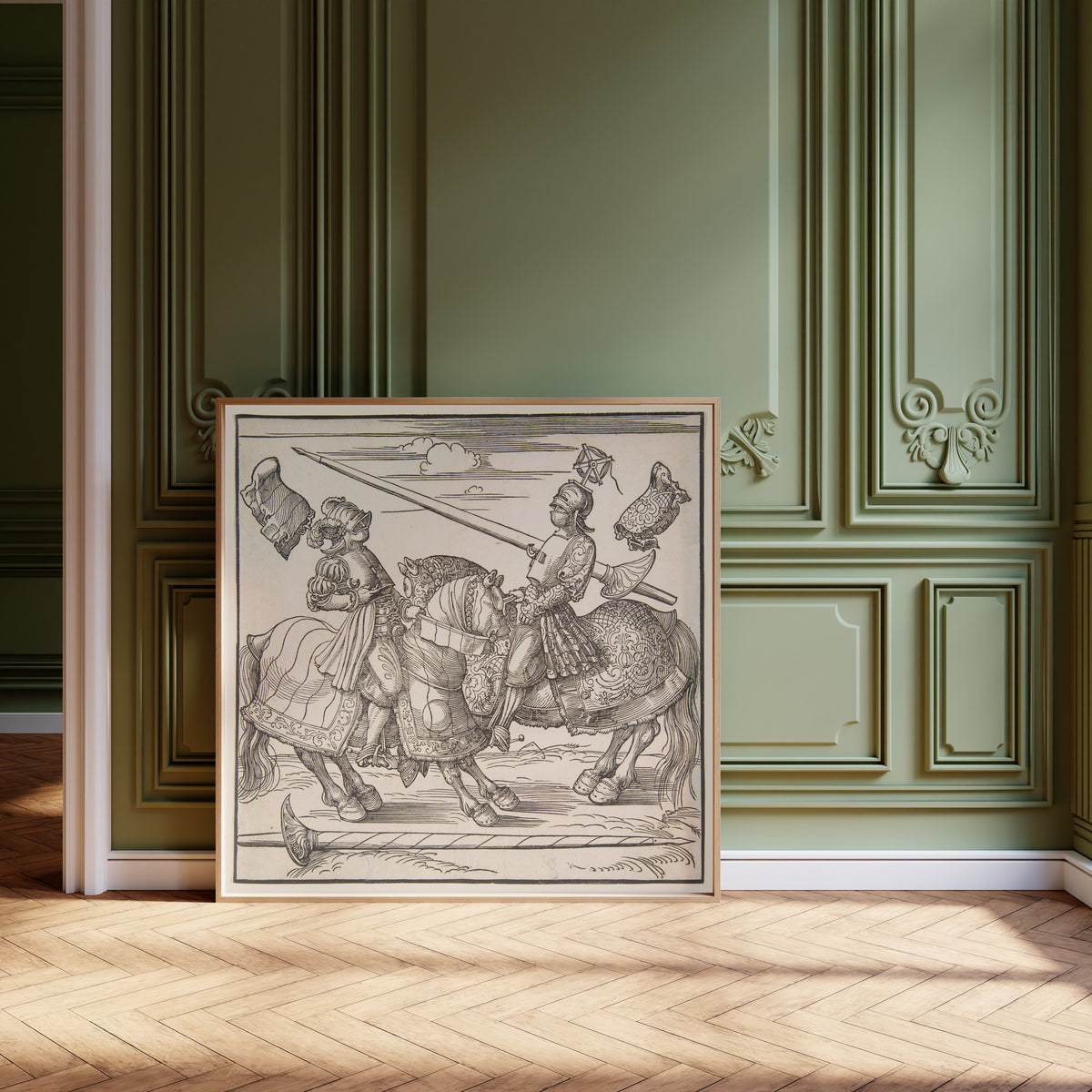 Albrecht Dürer — The Tournament on Horseback | Woodcut Print