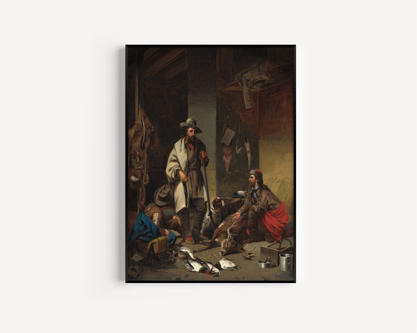 John Mix Stanley — The Trapper's Cabin | Western Art Print