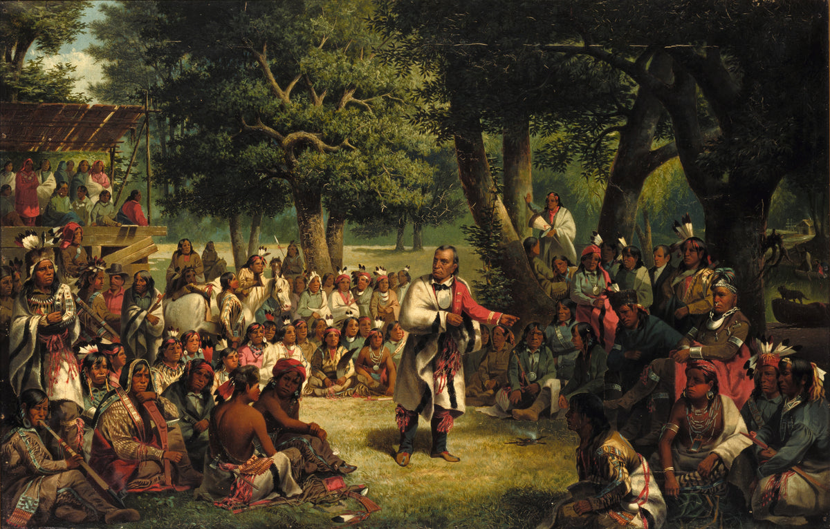 John Mix Stanley — The Trial of Red Jacket | Western Art Print