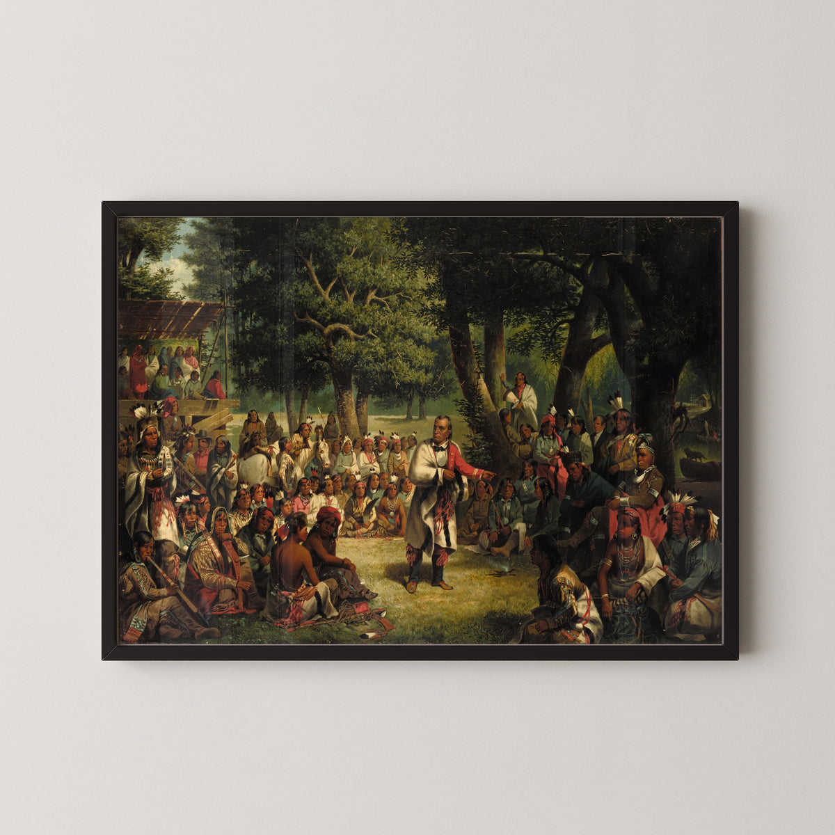John Mix Stanley — The Trial of Red Jacket | Western Art Print