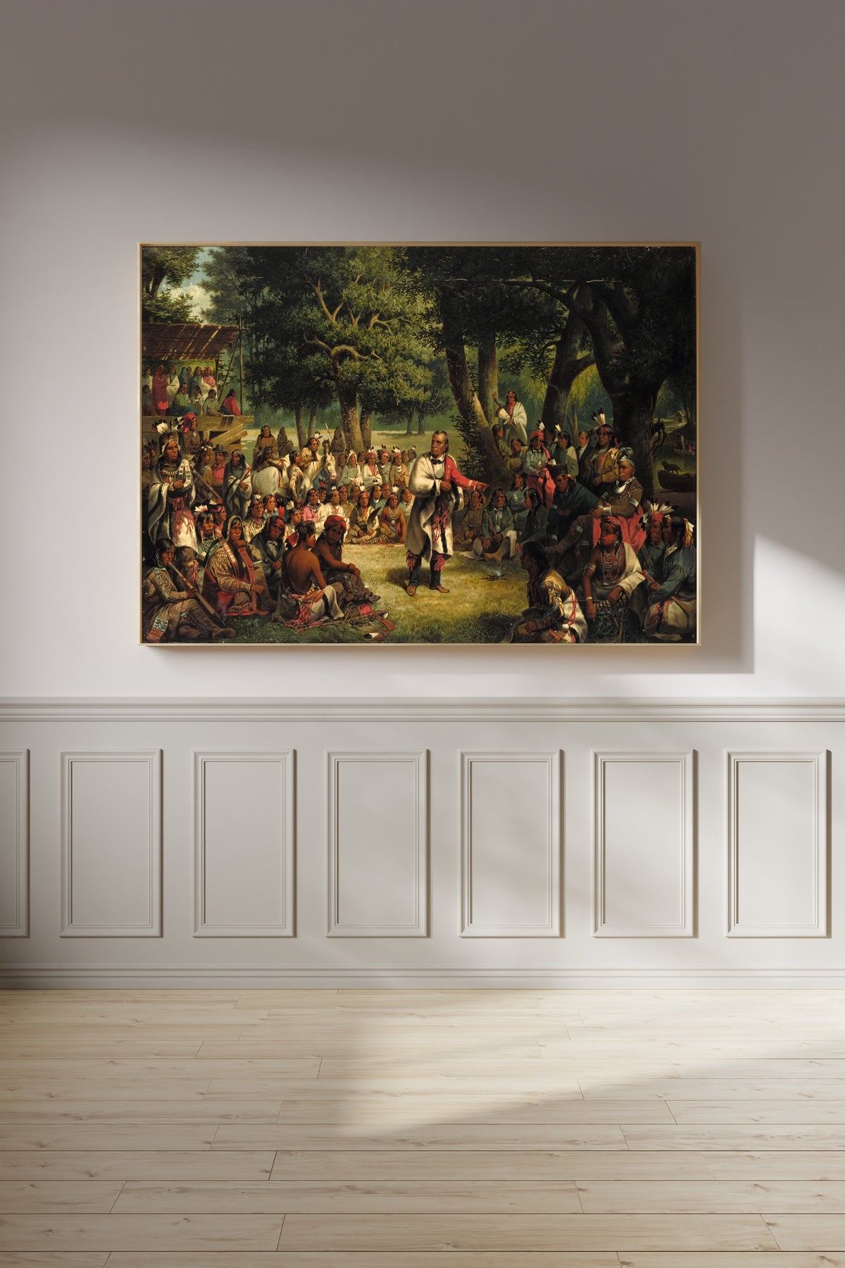 John Mix Stanley — The Trial of Red Jacket | Western Art Print