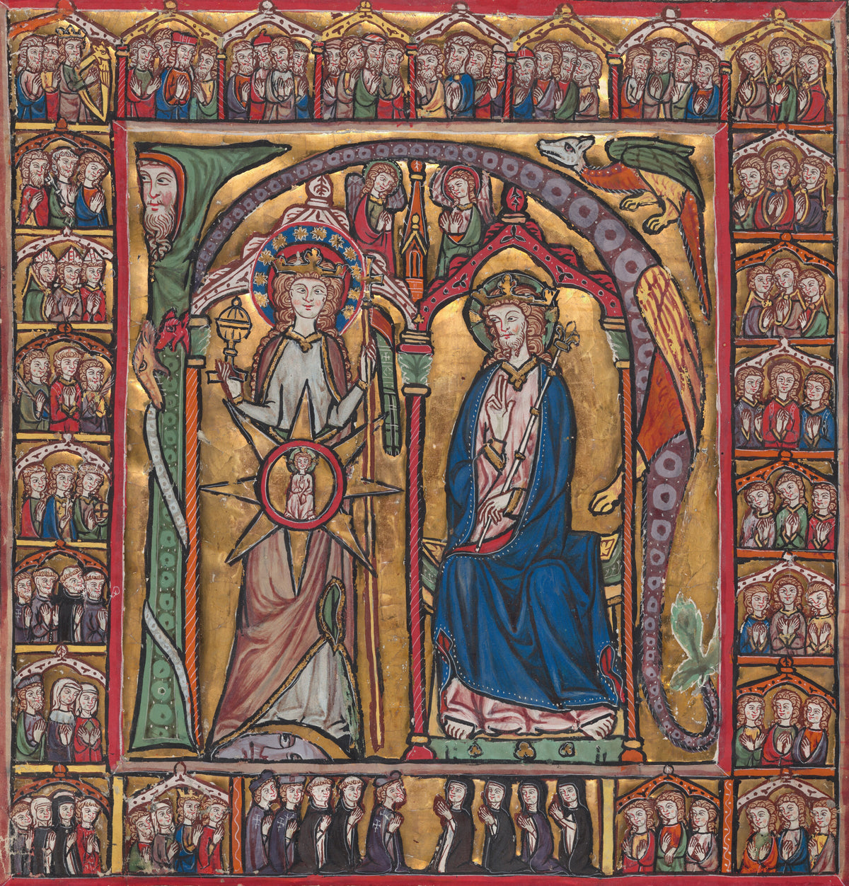 The Triumph of the Church | Illuminated Manuscript Print