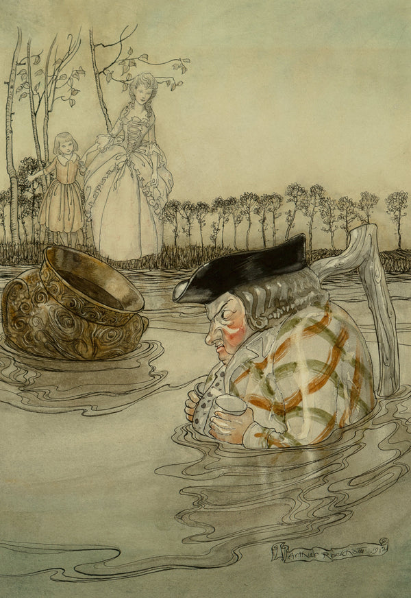 Arthur Rackham — The Two Pots | Fable Illustration Print
