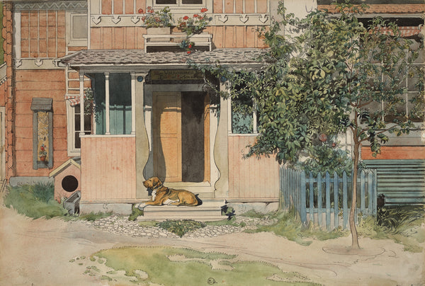 Carl Larsson — The Veranda | Swedish Watercolour Print