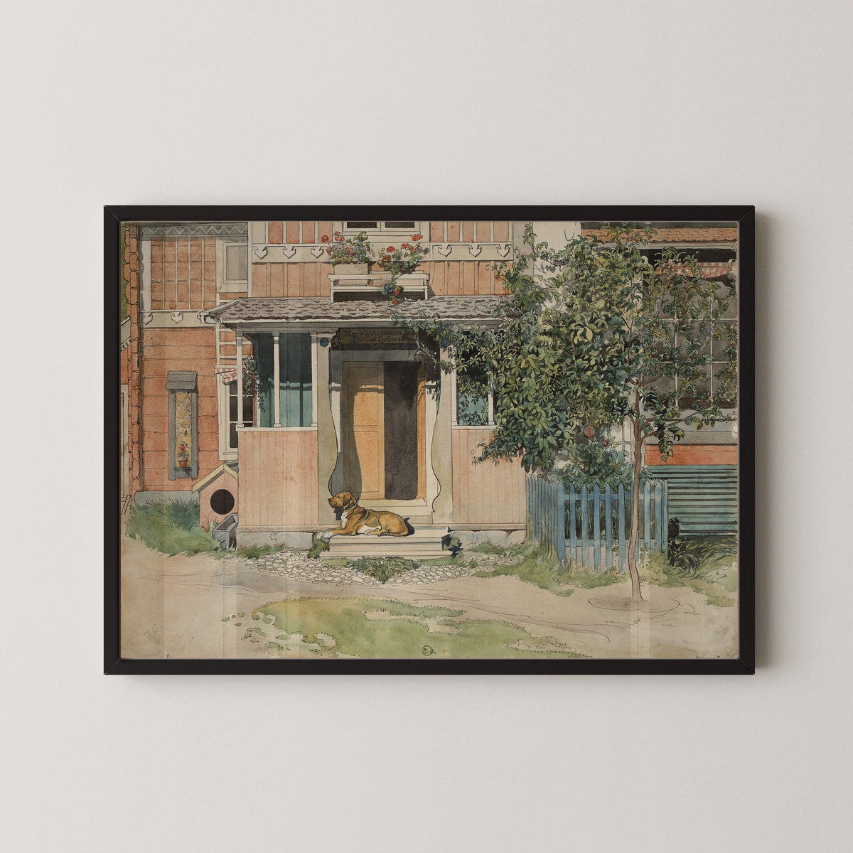 Carl Larsson — The Veranda | Swedish Watercolour Print