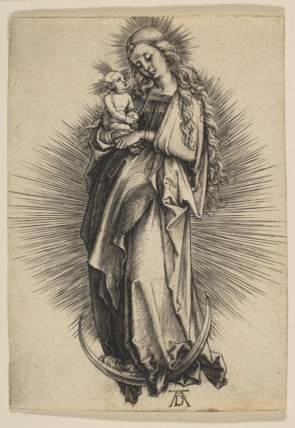 Albrecht Dürer — The Virgin on the Crescent | Engraving Print