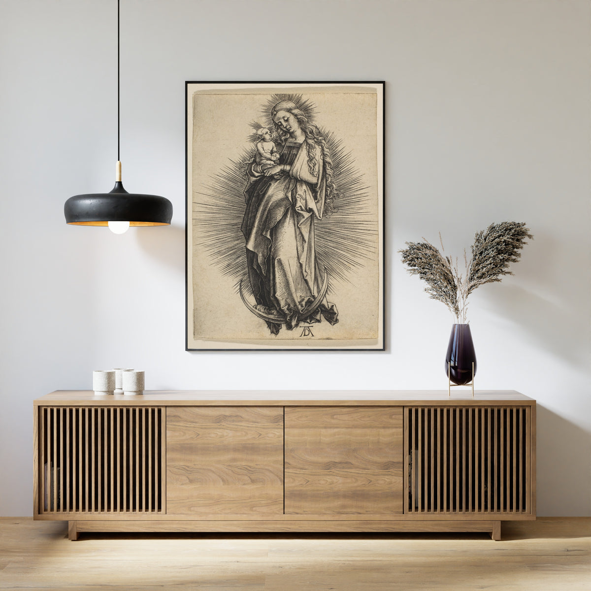 Albrecht Dürer — The Virgin on the Crescent | Engraving Print